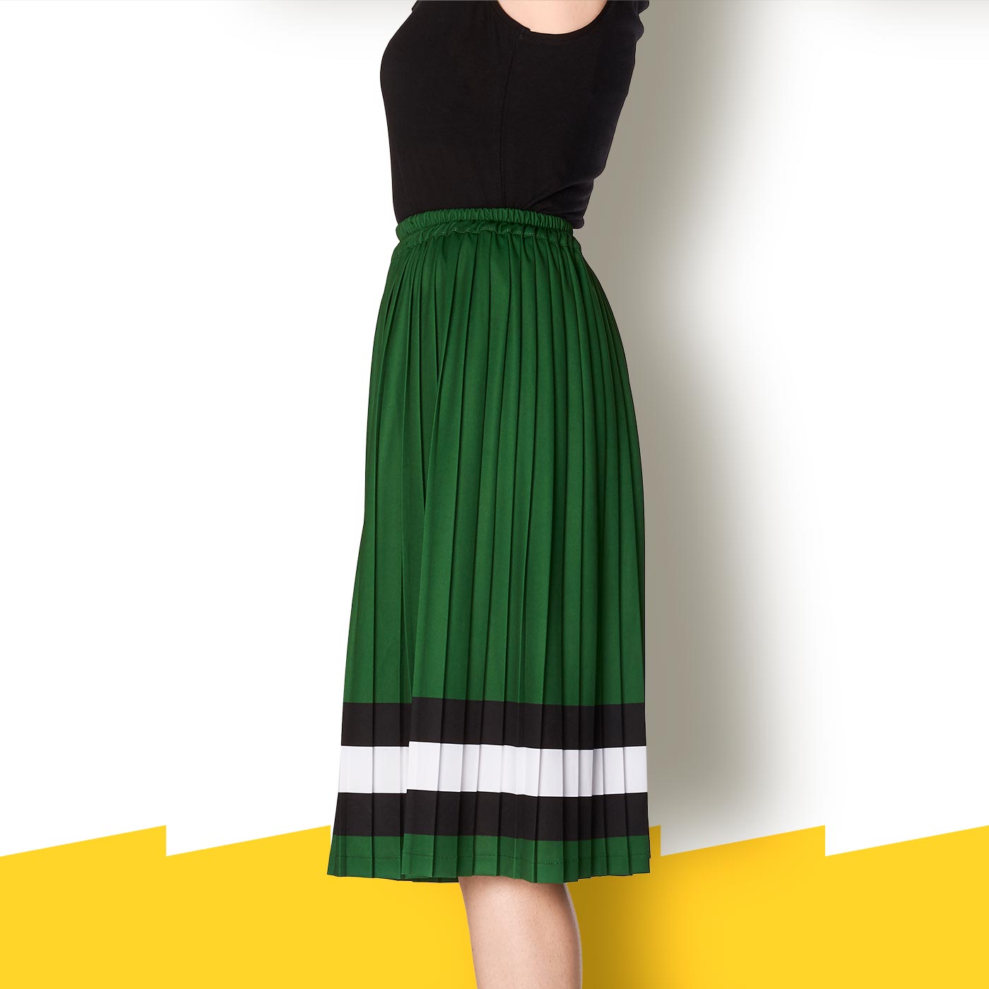 The white stripe midi